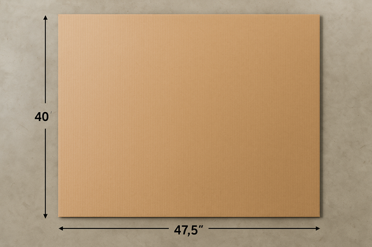 Sheet of cardboard 40" X 47 1/2" 26ECT-C KRAFT